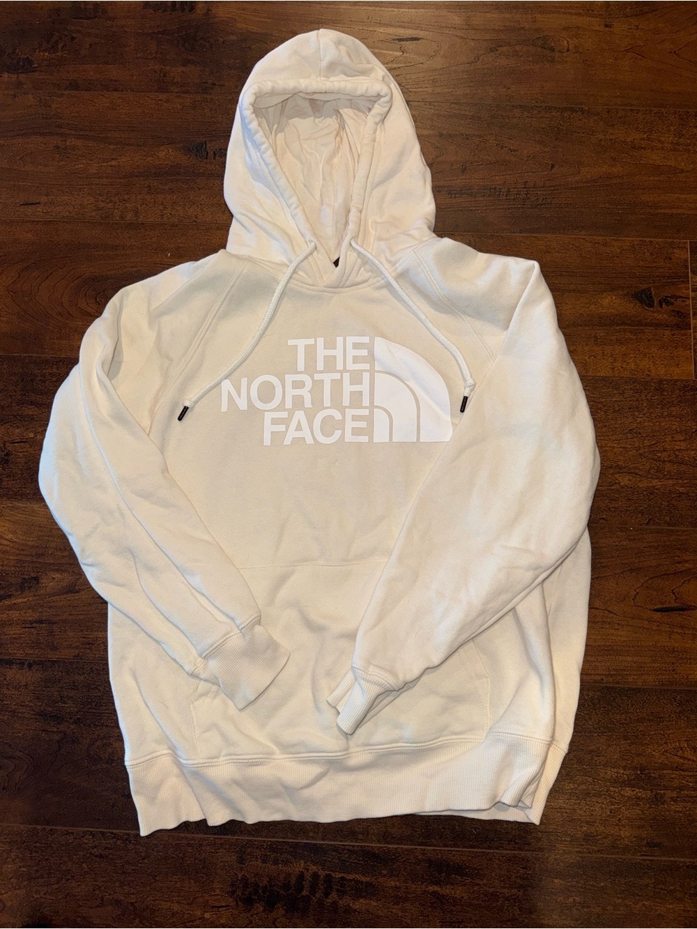 The North Face Men's White Logo Pullover Hoodie